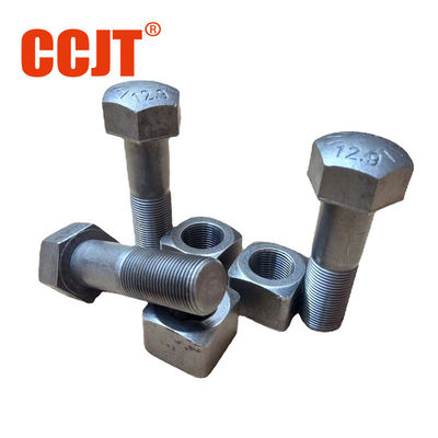 Excavator Bucket Parts 7X2564 Hex Bolt And Nut Excavator Track Bolts