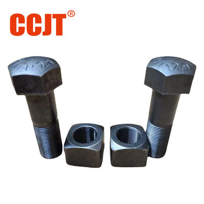 Excavator Bucket Parts 7X2564 Hex Bolt And Nut Excavator Track Bolts
