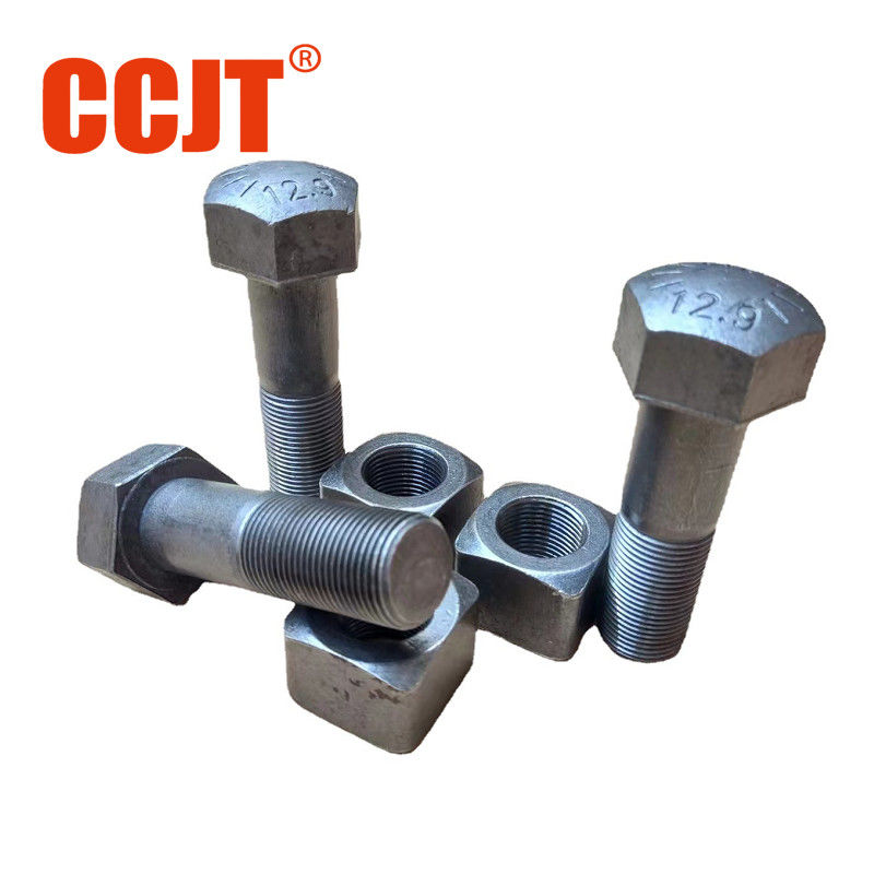 Excavator Bucket Parts 7X2564 Hex Bolt And Nut Excavator Track Bolts